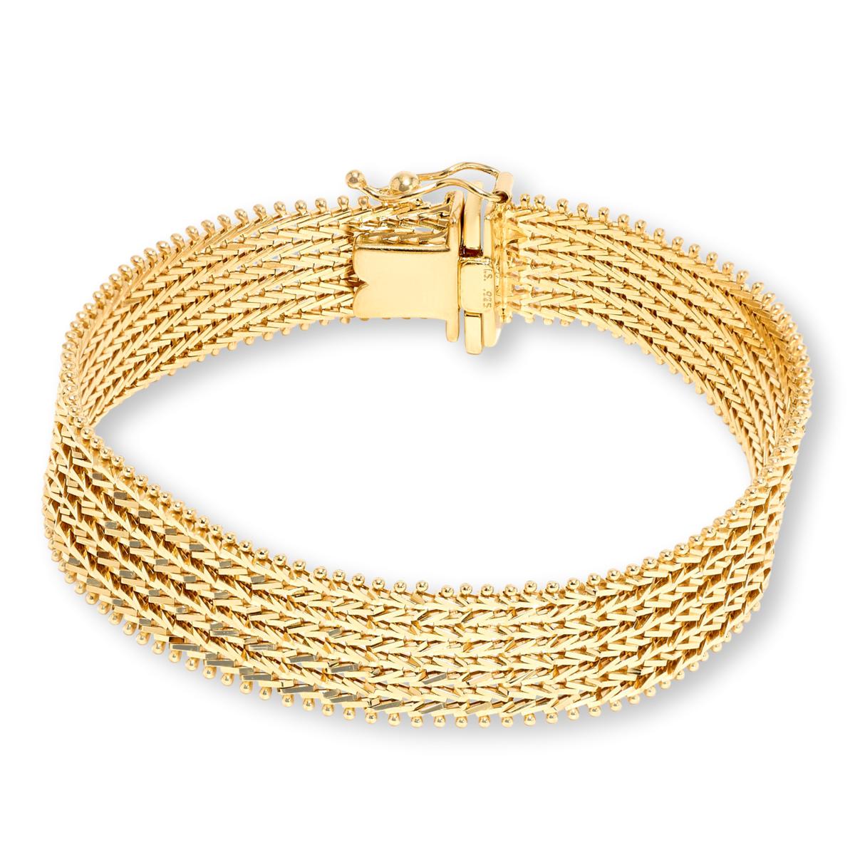 Imperial Silver Diamond-Cut Wheat Pattern 8-Row Bracelet | HSN