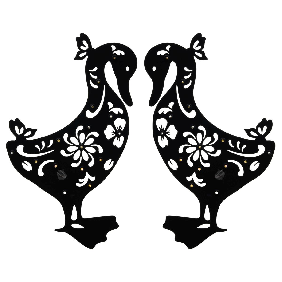 Improvements LED Solar Silhouette Outdoor Stakes - Set of 2 | HSN