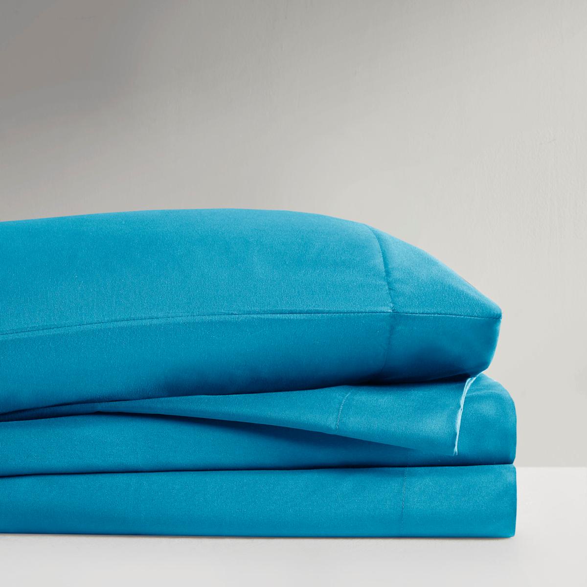 Intelligent Design Microfiber Wrinkle-Free Sheet Set--Teal