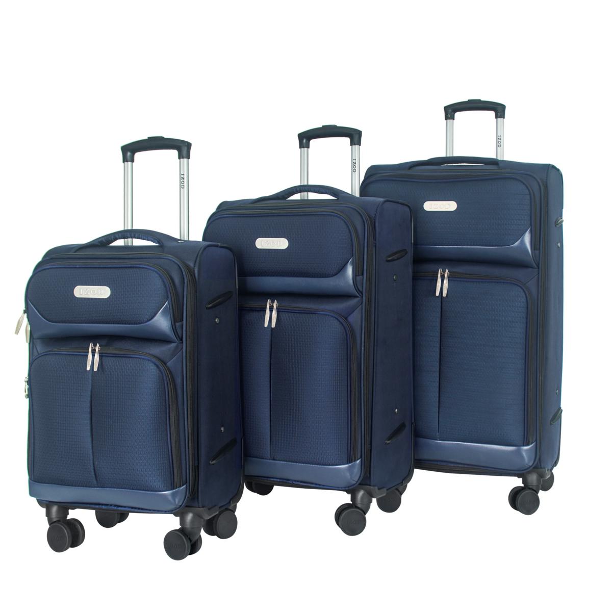 IZOD Ocean 3pc Expandable Luggage Set with Lock | HSN
