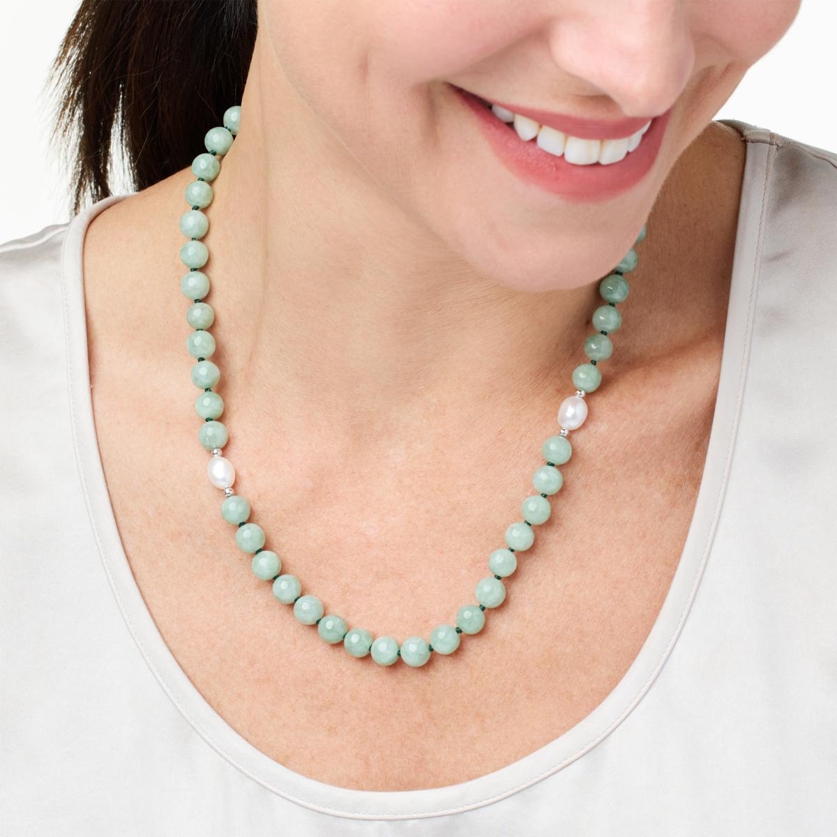 Jade on sale pearl necklace