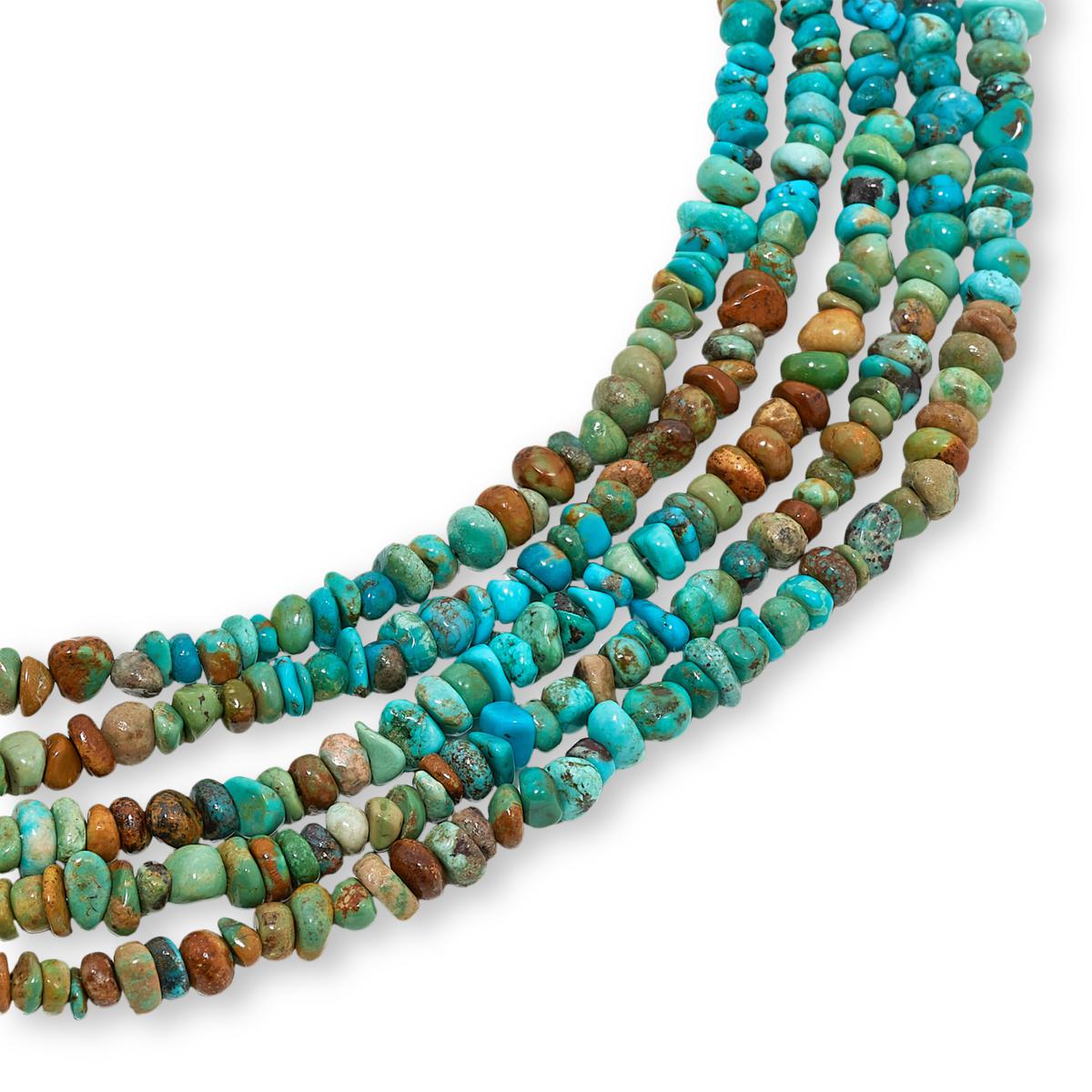 Jay King 5-Strand Spruce Mountain Turquoise Nugget 18