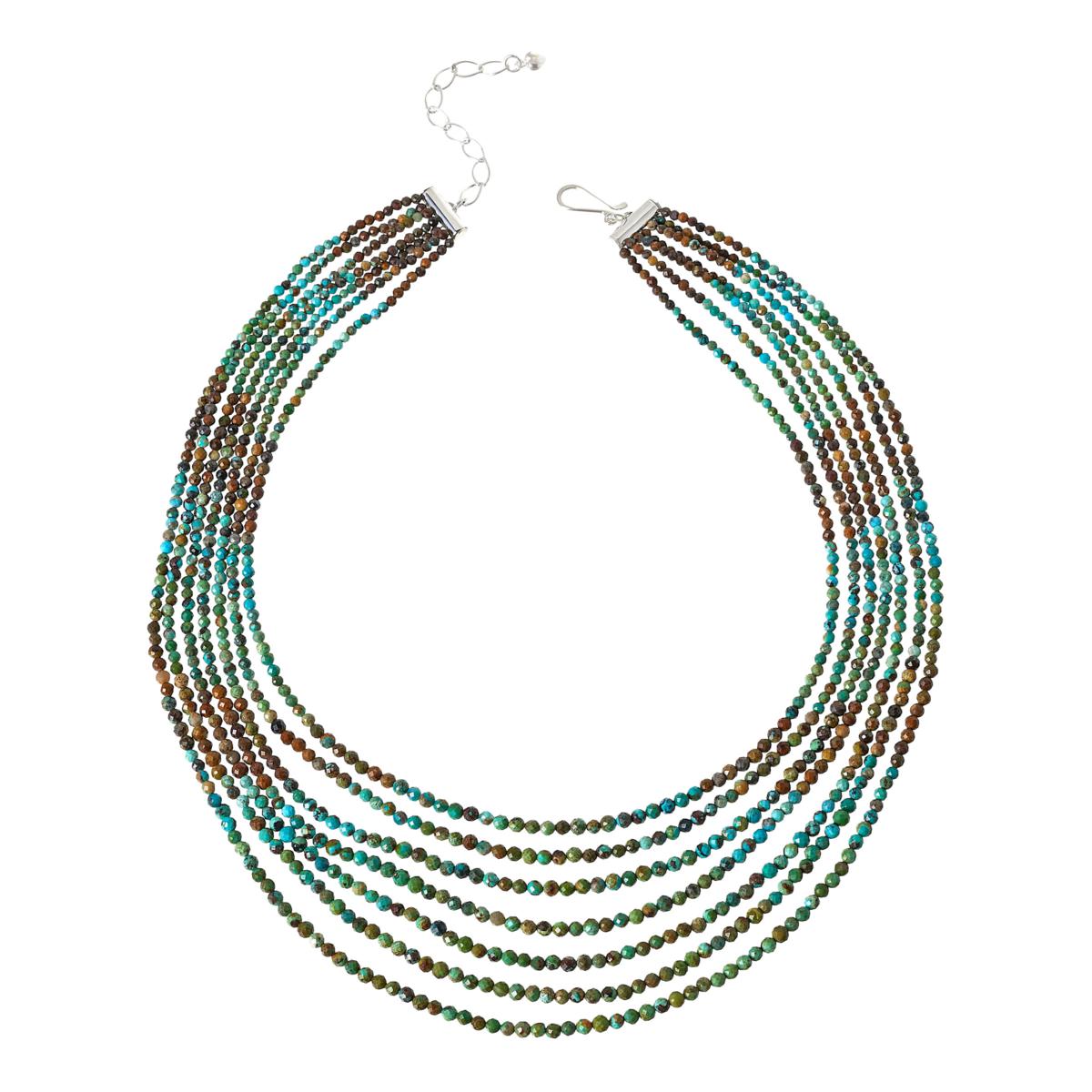 Jay King 7-Strand Multicolor Turquoise Bead 18