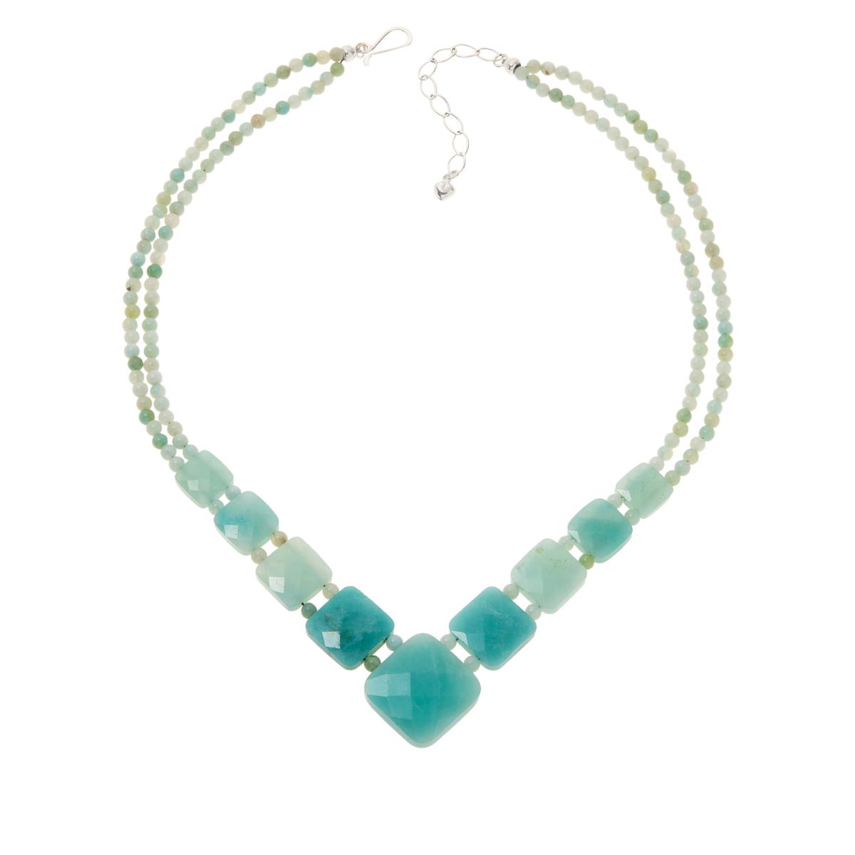 Jay King Blue-Green Quartzite Sterling Silver Necklace - 20898339 | HSN