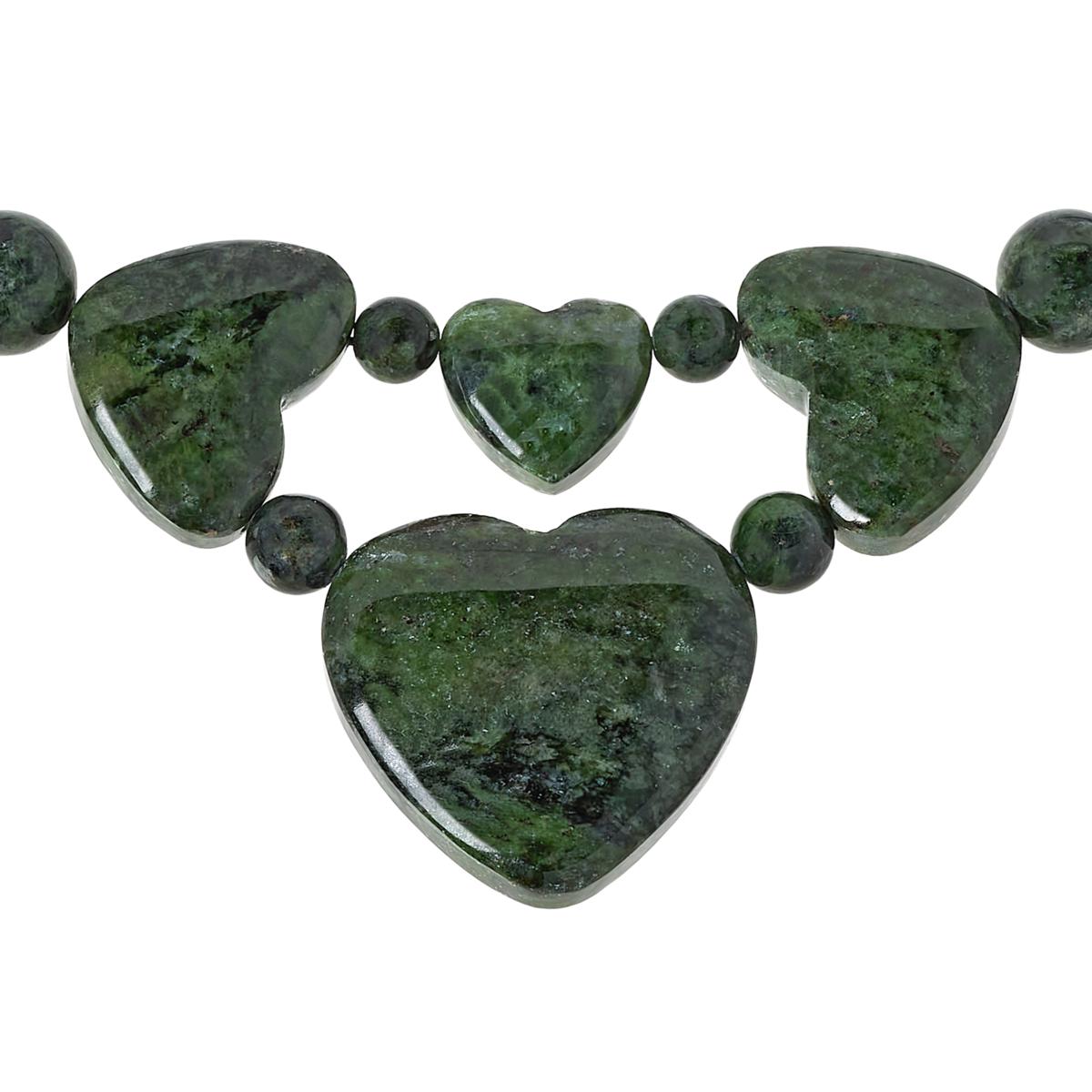 Collections  dark green heart