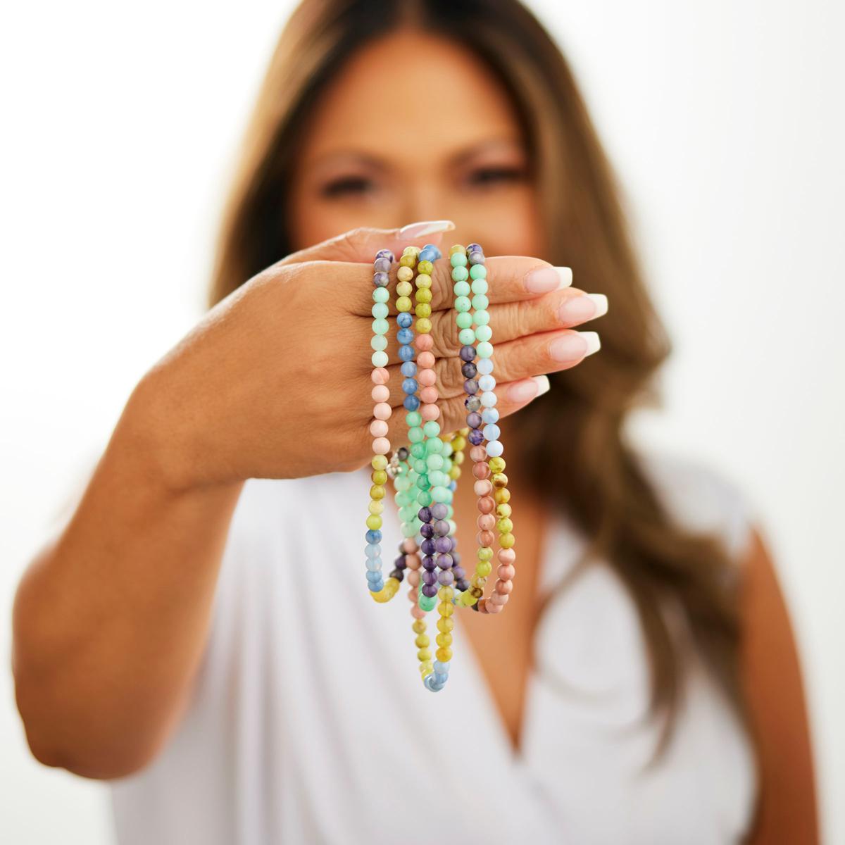 [ReinSein]ACC★Multicolored Rainbow Pearl Necklace Jay King Rainbow Multi-Opal Bead Necklace | HSN