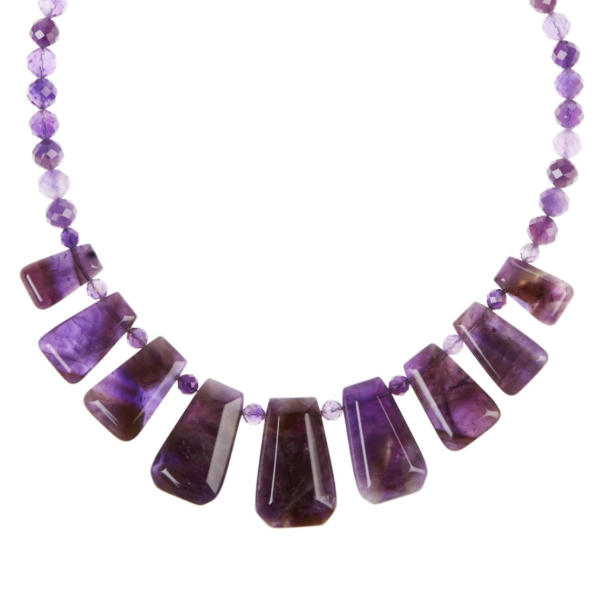 Jay King Sterling Silver Amethyst Necklace - 20814647 | HSN