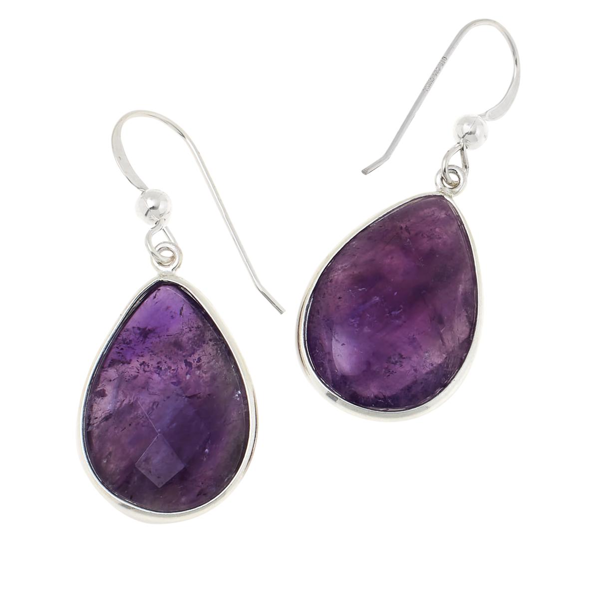 Jay King Sterling Silver Amethyst Pear Drop Earrings - 20808864 | HSN