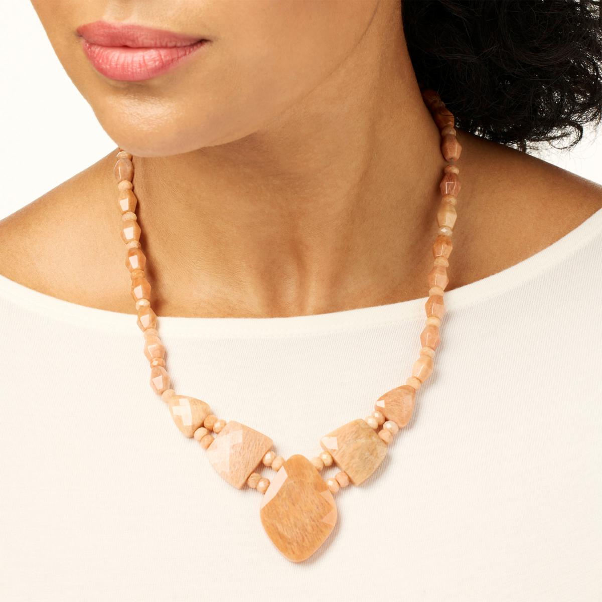 Peach store stone jewelry