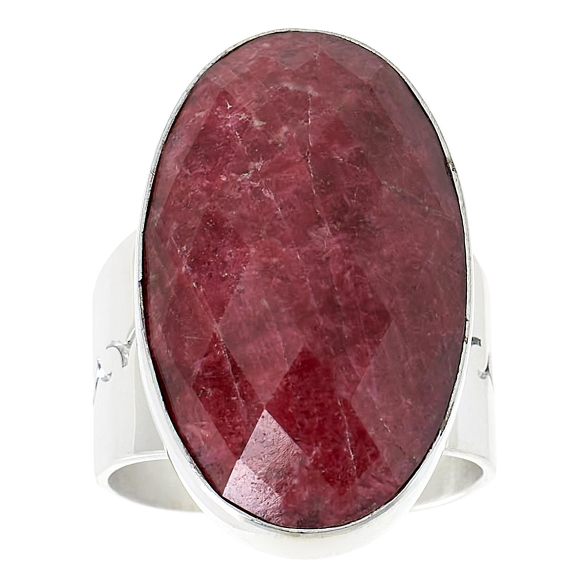 Jay King Sterling Silver Pink Thulite Oval-Cut Ring - 22656824 | HSN