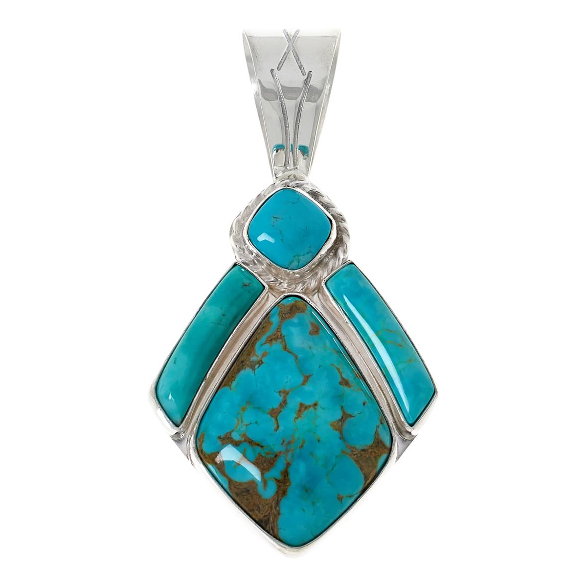 Jay King Sterling Silver Tyrone Turquoise Pendant 21806394 HSN