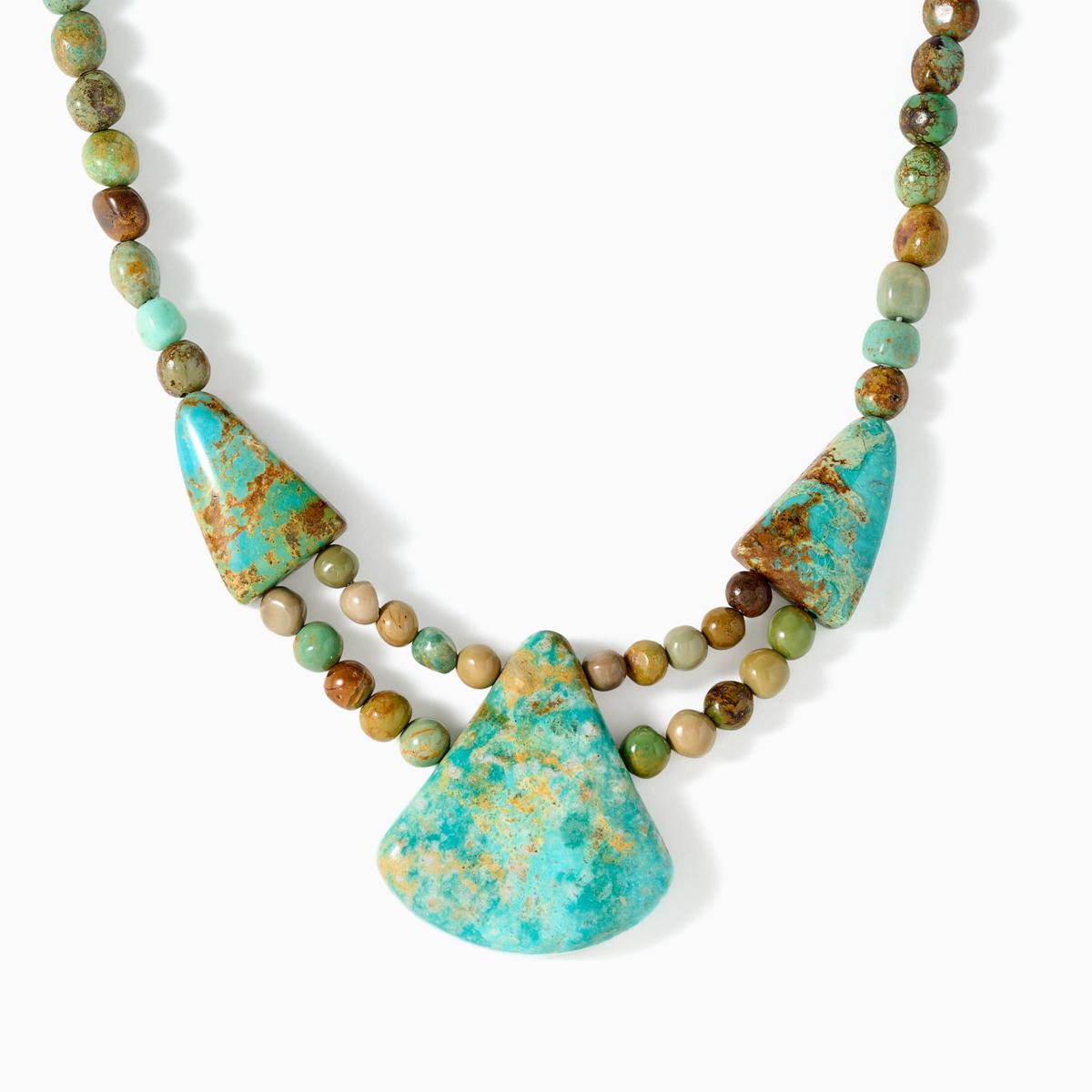 Jay King Sterling Silver Yellow Seven Turquoise Ring | HSN