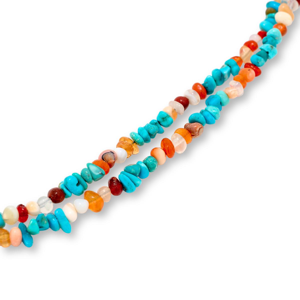 Jay King Turquoise and Jelly Opal Bead 2-Strand 18