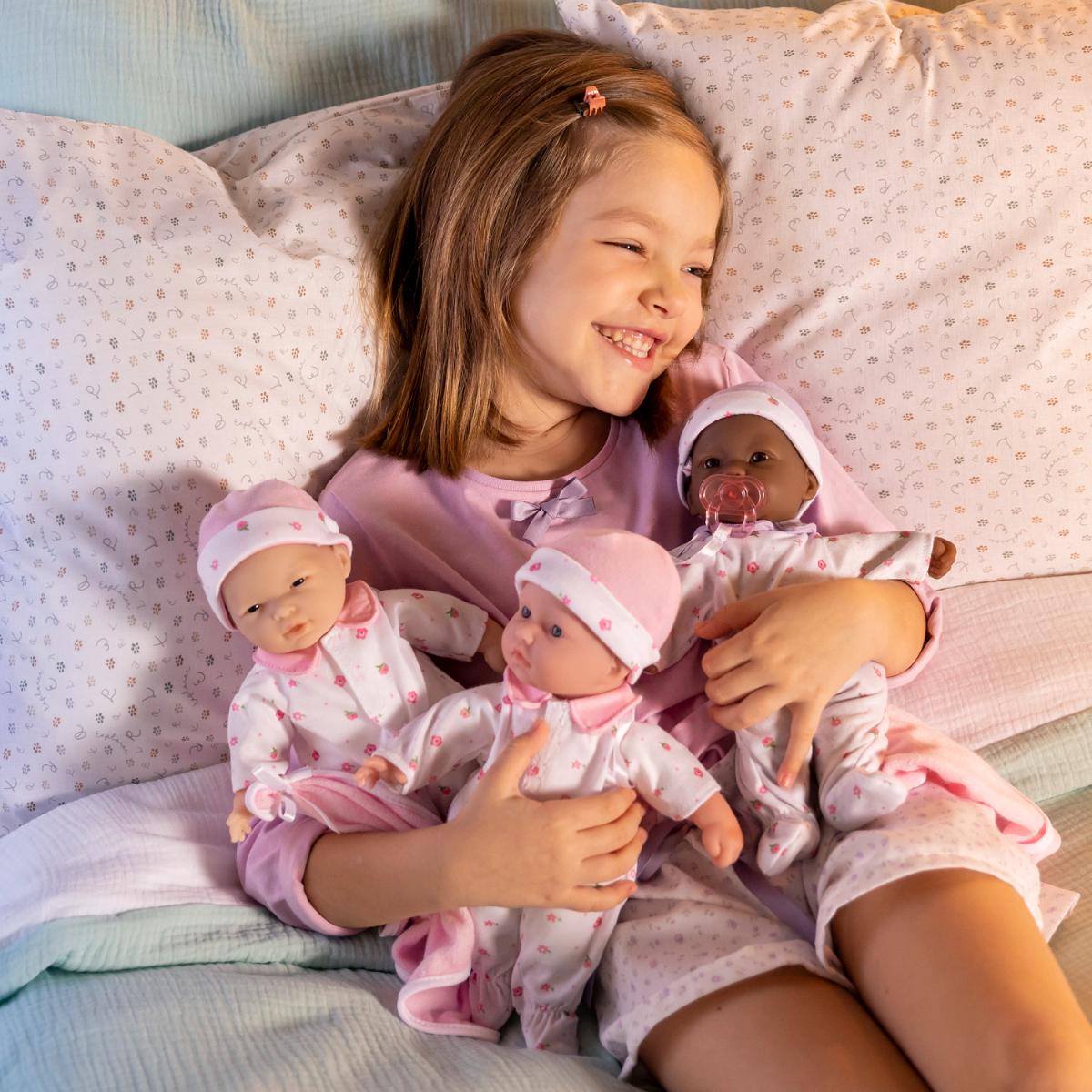 JC Toys La Baby Doll with White and Pink Onesie | HSN