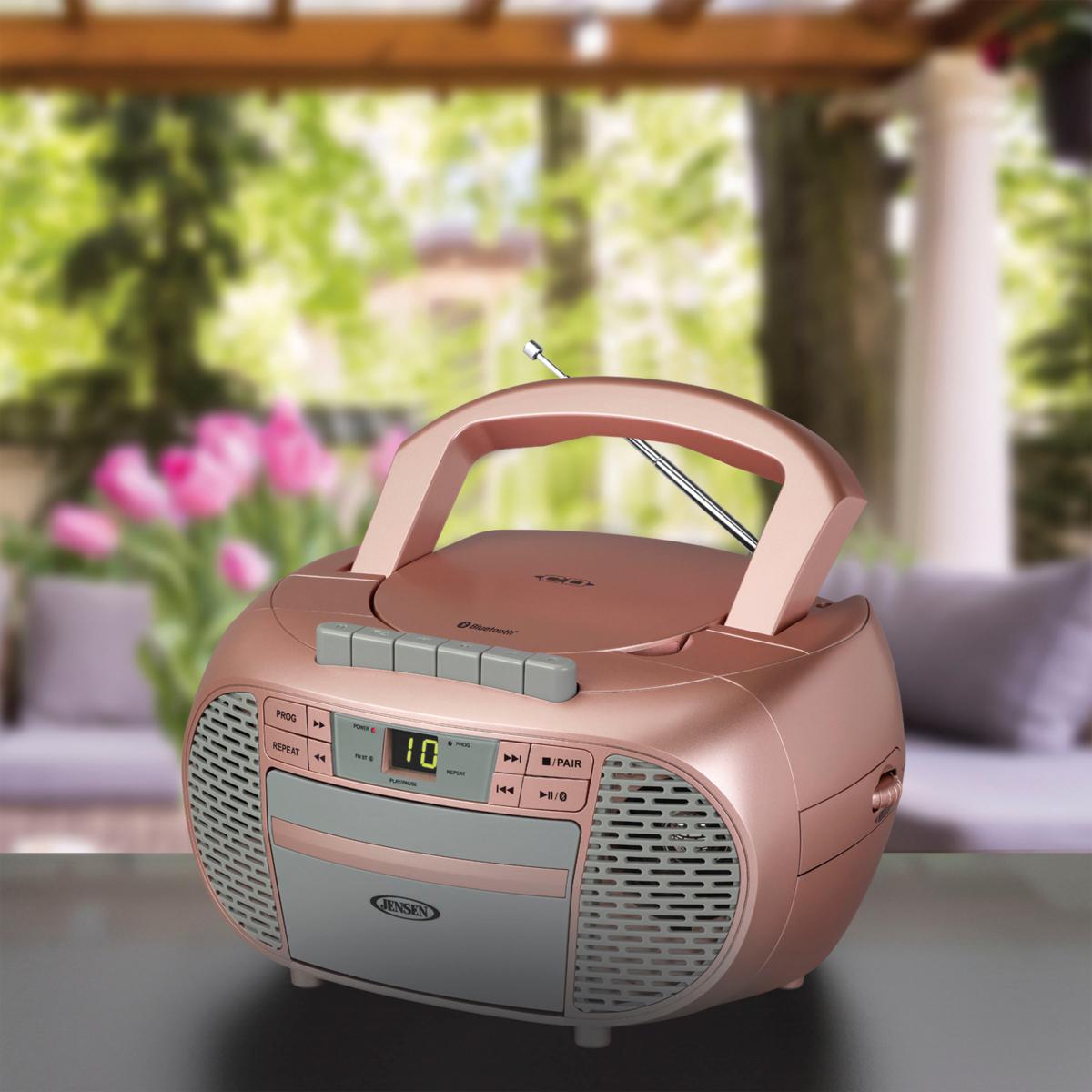 Jensen Bluetooth Stereo, CD, & Cassette Player w/AM/FM Radio