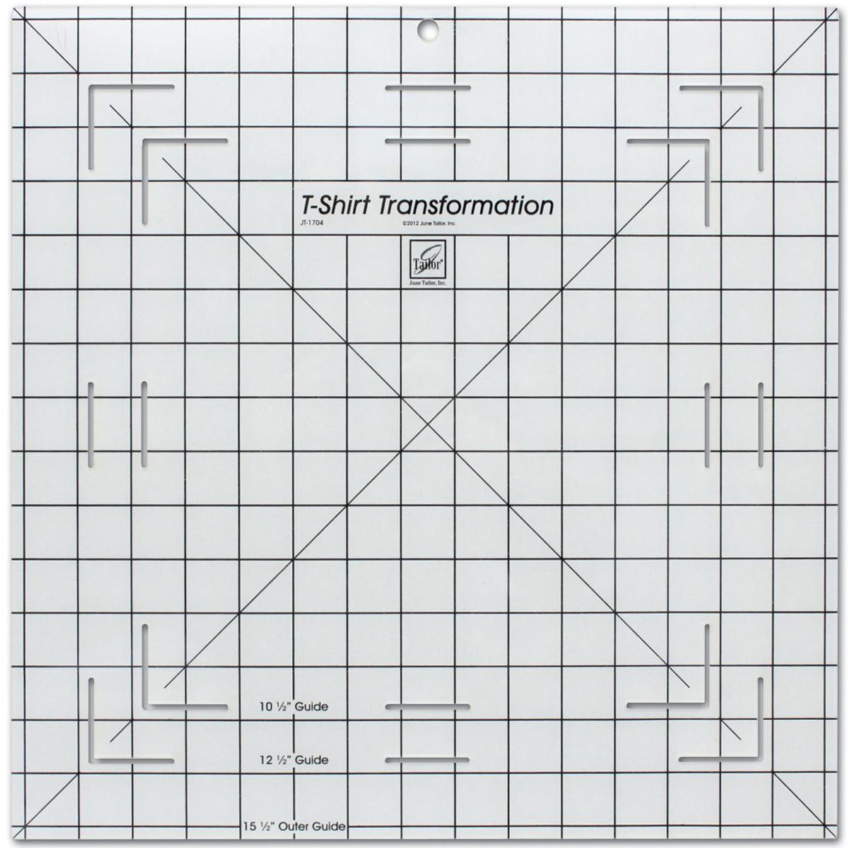 June Tailor T-Shirt Transformation Ruler-15-1/2X15-1/2