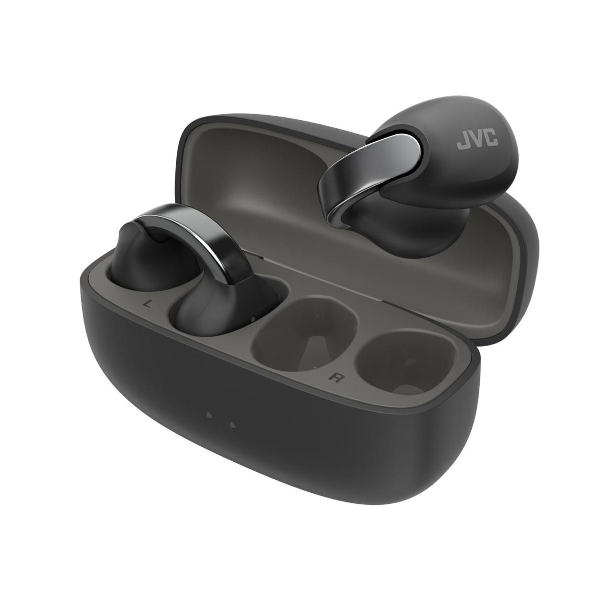 JVC Wireless OpenEarcuff Earbuds Nearphones Black | HSN