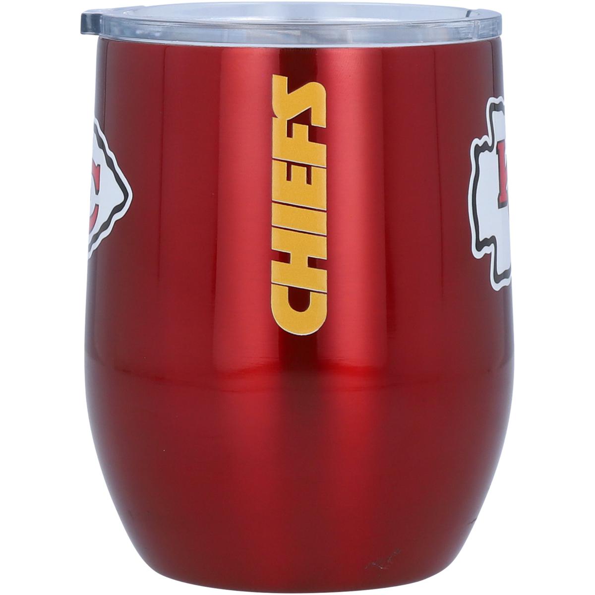 Kansas City Chiefs 16oz. Colorblock Stainless Steel Curved Tumbler