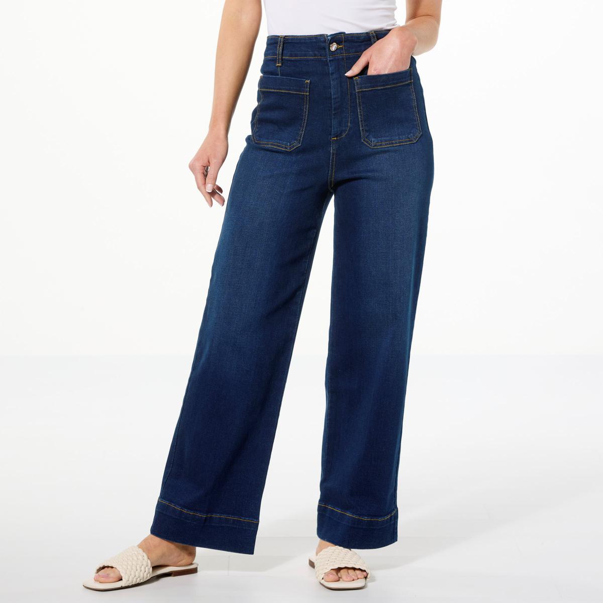 kathy ireland© Fashion 360 Marie Wide-Leg Jean 20962440 HSN
