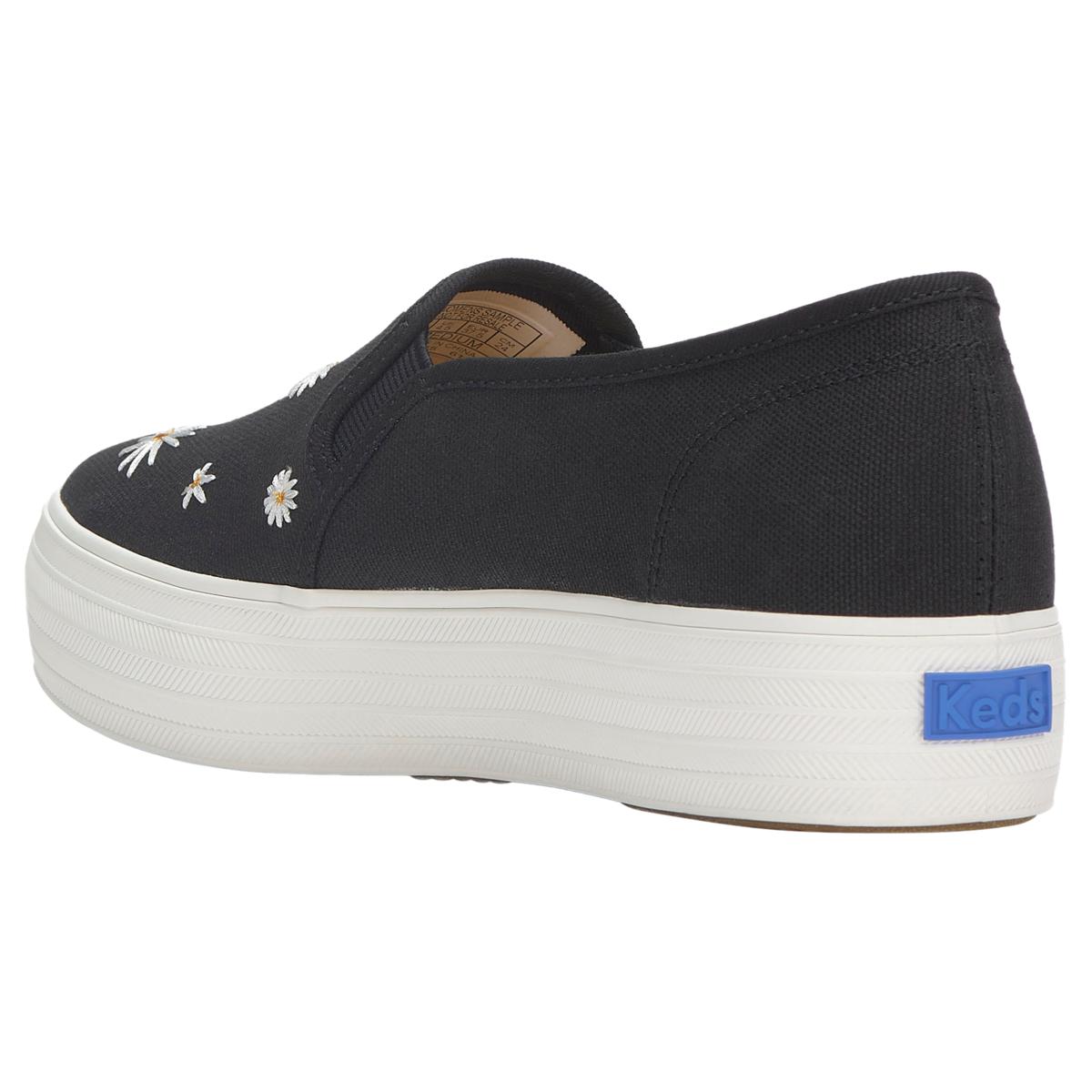 Keds® Triple Decker Embroidered Daisy Canvas Platform Sneaker