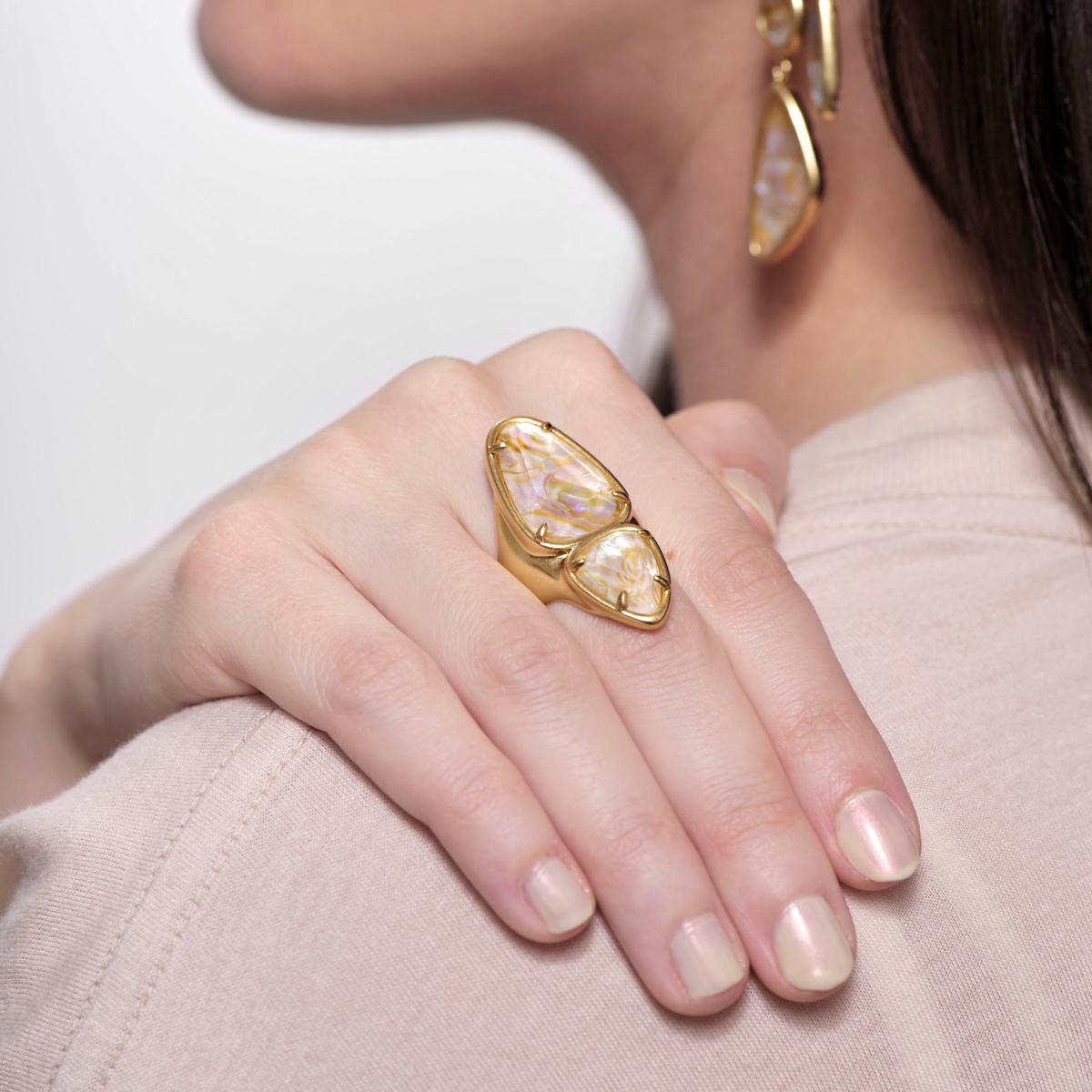 Kendra Scott Margot Double Gemstone Ring 22602917 HSN