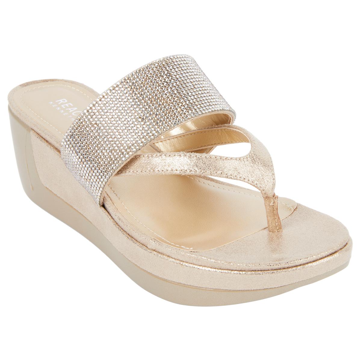 Kenneth Cole Reaction Pepea Cross Jeweled Thong Sandal