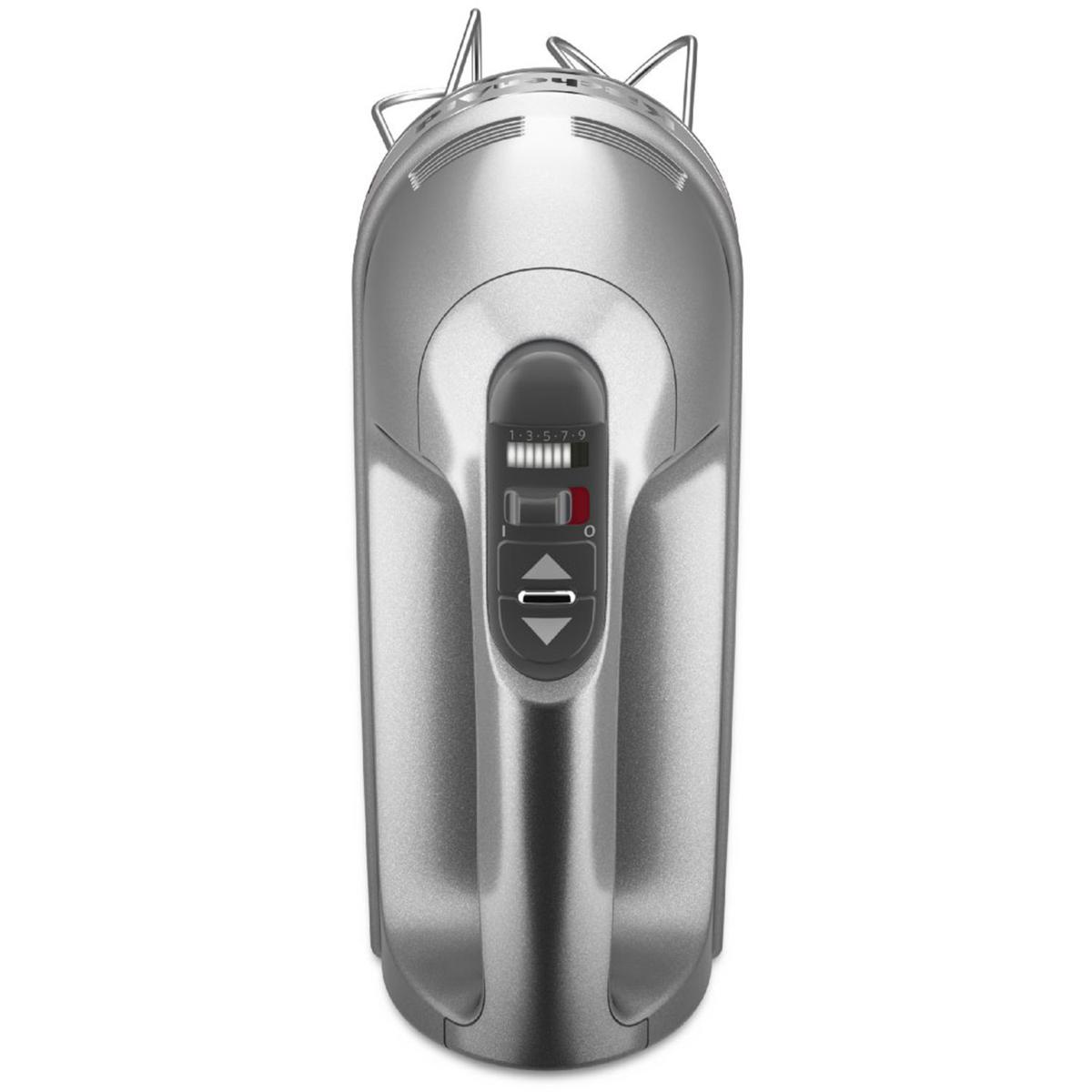 KitchenAid 9-Speed Hand Mixer with Accessories Contour Silver HSN