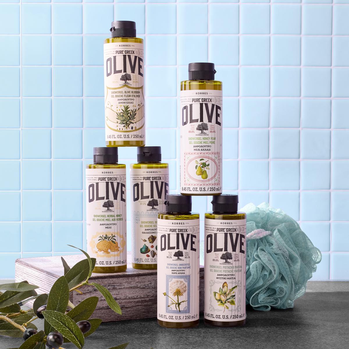 Korres Olive 6-piece Olive Oil Scented Shower Gel Collection | HSN