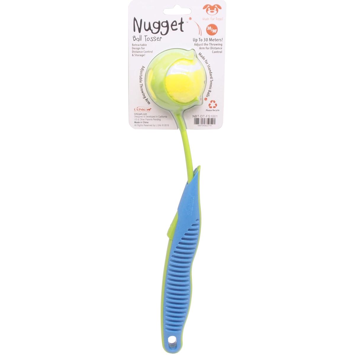 L'chic Pet Nugget Ball Tosser, Tennis Ball Launcher Dog Toy