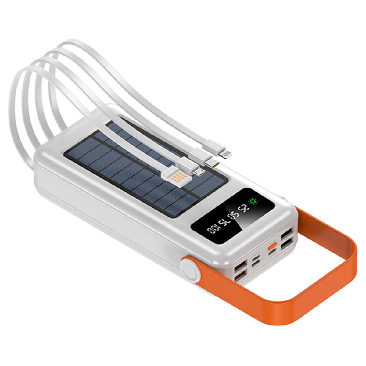 30kmAh Solar Power Bank with Integrated Cables & Handle 23274794 HSN