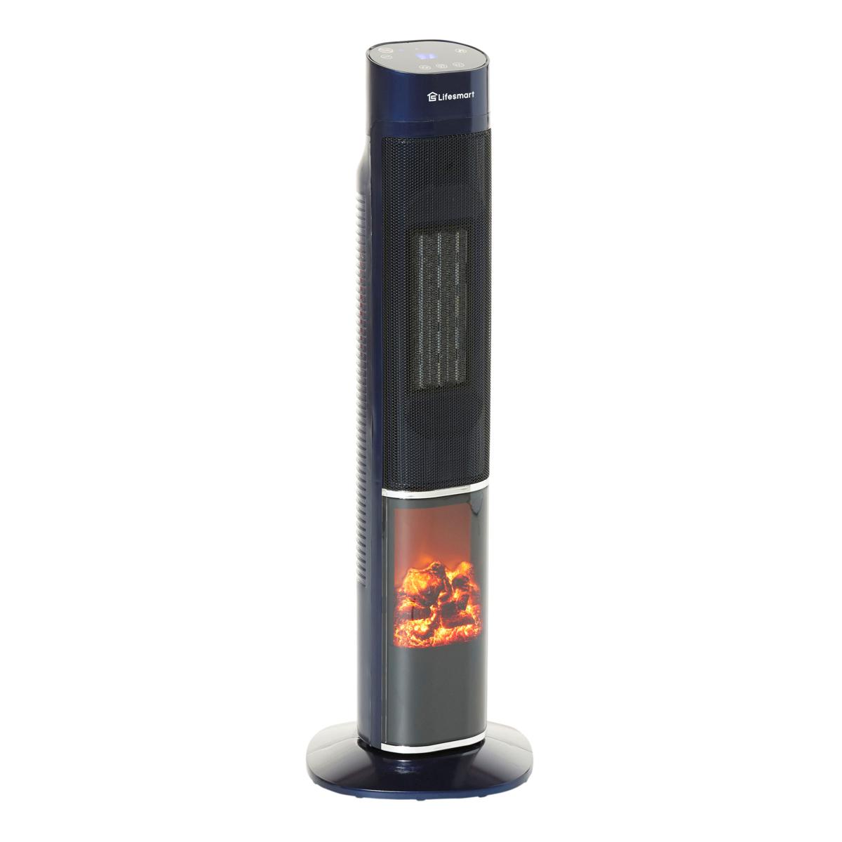 Lifesmart 2-in-1 Tower Heater with Flame Effect - 20898343