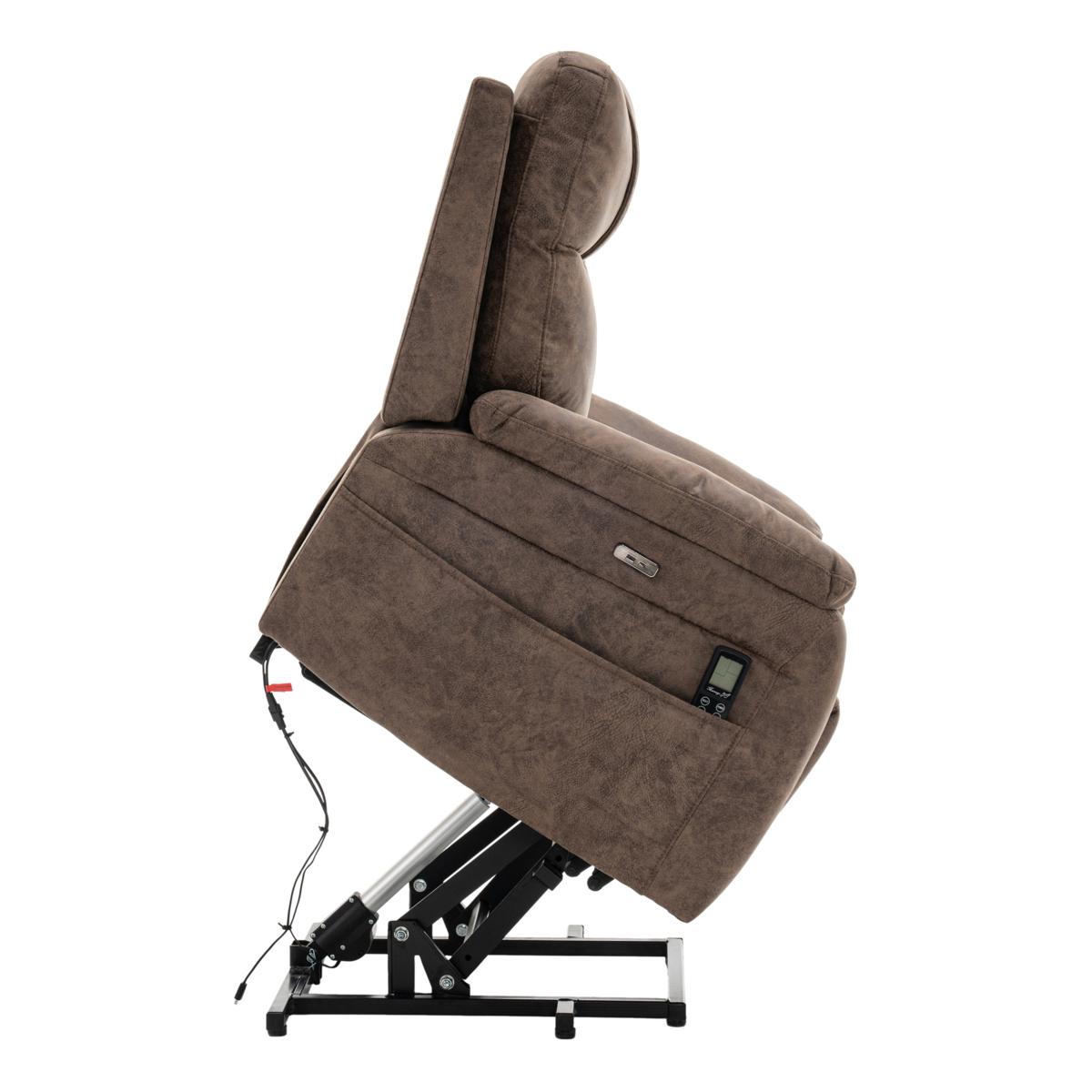 Lifesmart Power Lift Lie-Flat Recliner with Massage & Heat | HSN