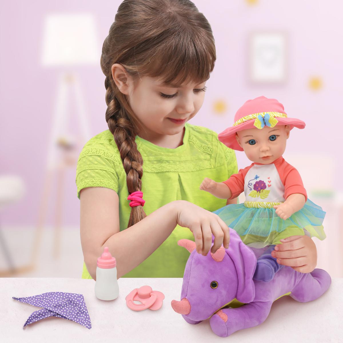 Little Darlings: Hop On Baby & Plush Dino, 15