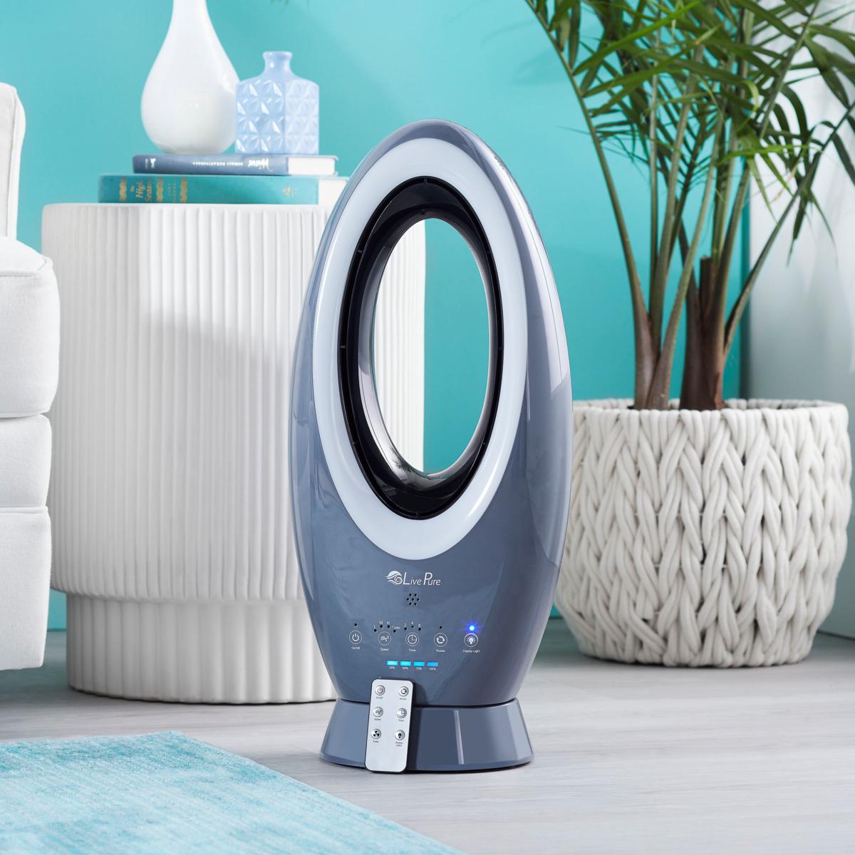 LivePure deals Oscillating Bladeless Vortex Tower Fan (NO REMOTE)