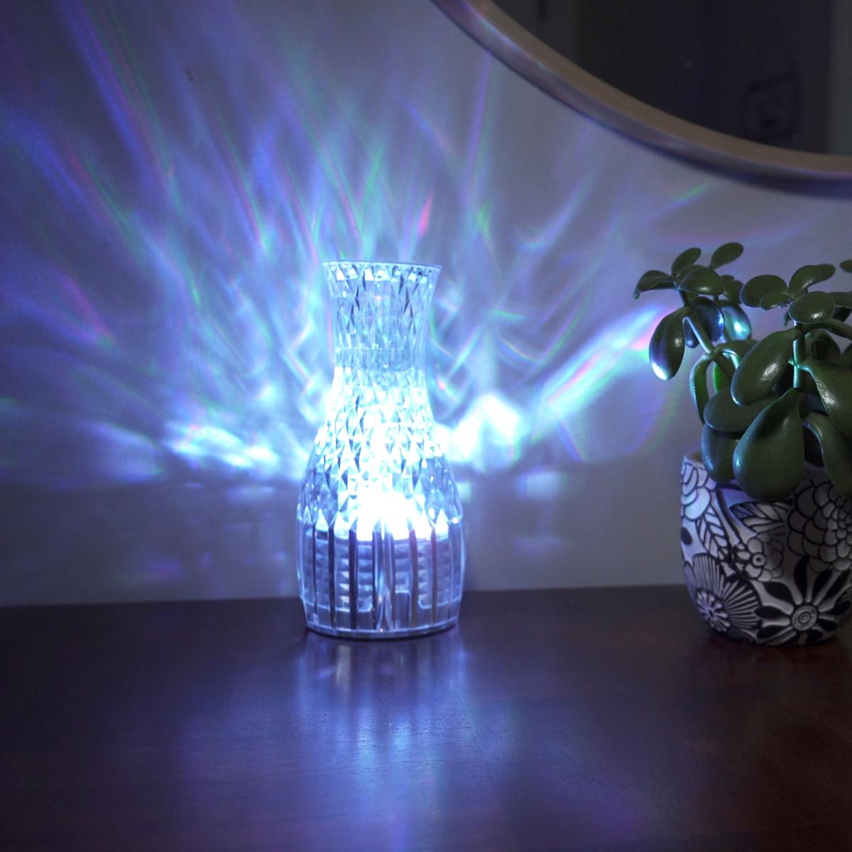 HARPER LIVING RGB Table Lamp, Water Base & 7-Colour Changing, Touch