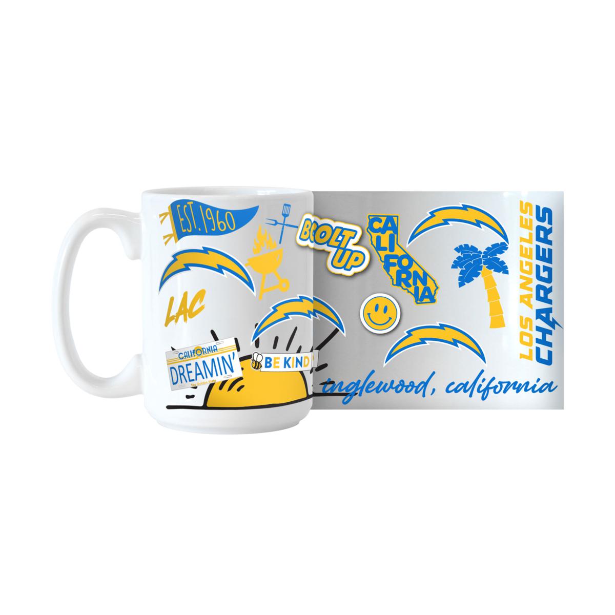 2 different Nfl sublimated coffee mugs LA Rams 15oz.