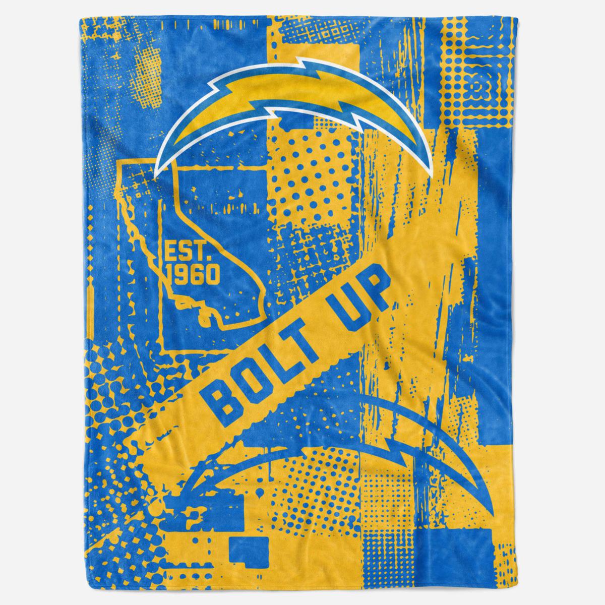 Los Angeles Chargers Throw Blanket, Denali Home Collection