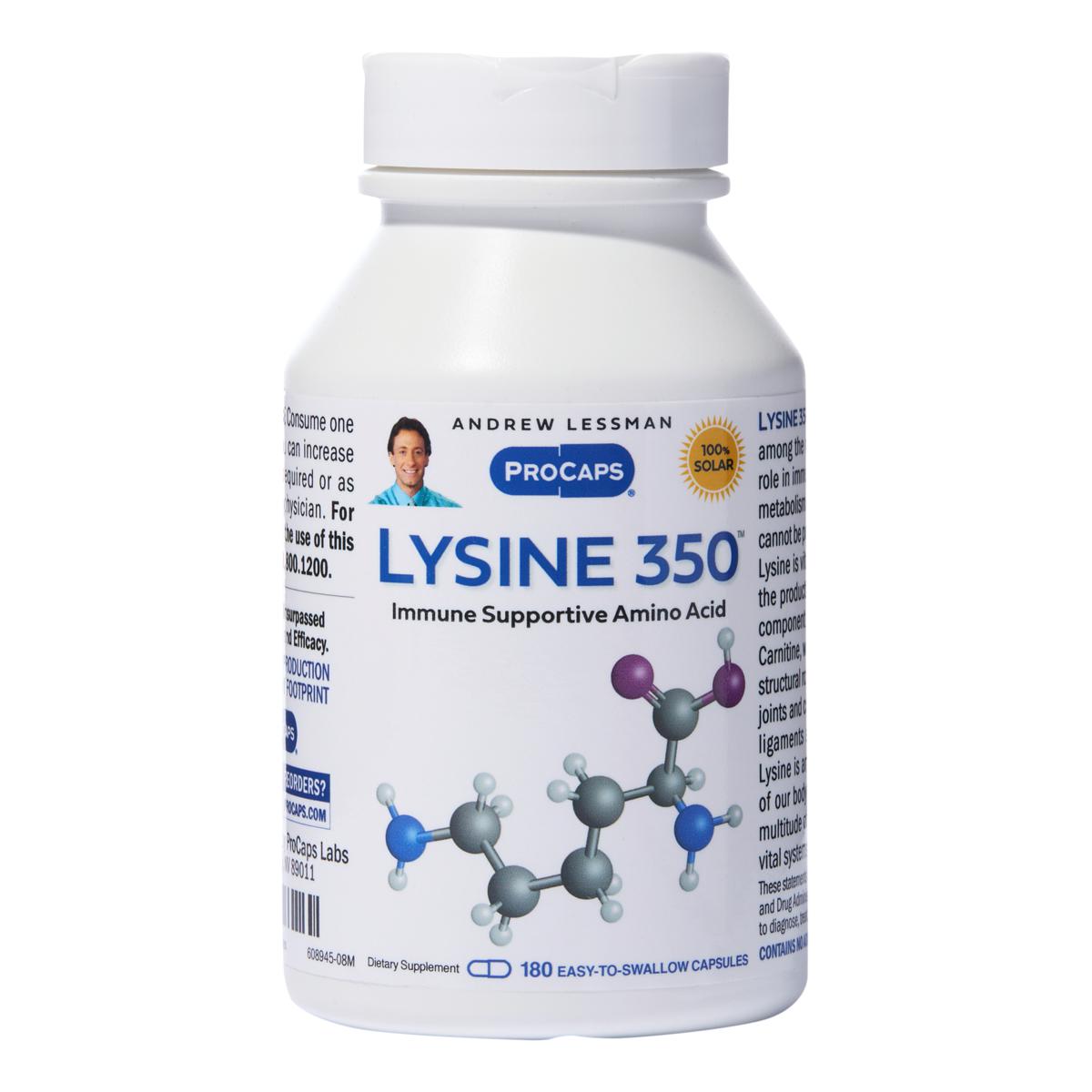 Lysine 350 - 180 Capsules