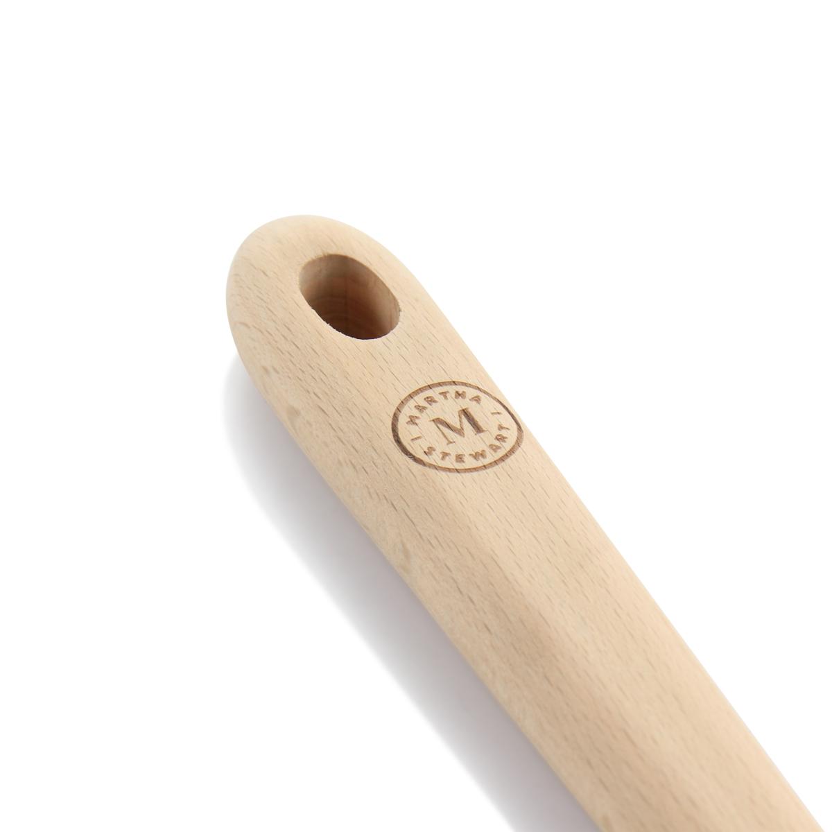 Martha Stewart Beech Wood Silicone Spatula in Gray