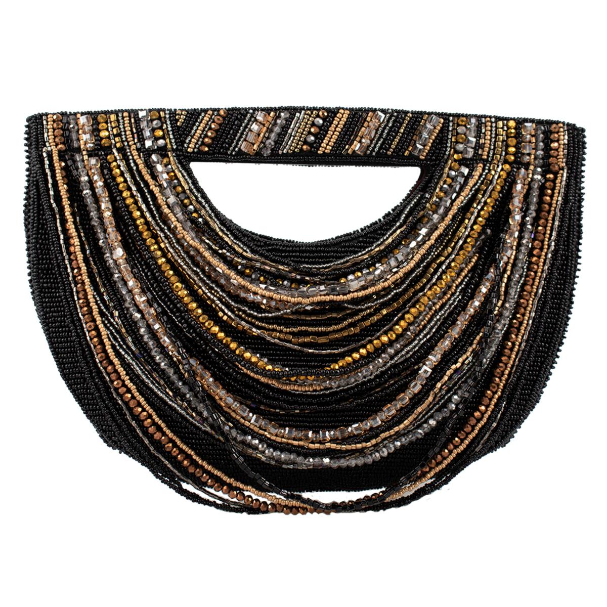 Mary Frances Hand-Beaded Multistrand Crossbody Clutch