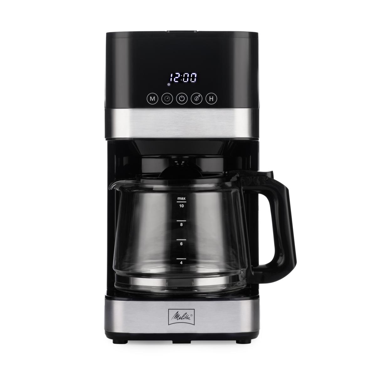 Melitta 10-Cup Drip Coffee Maker with Glass Carafe and Touch Control ...