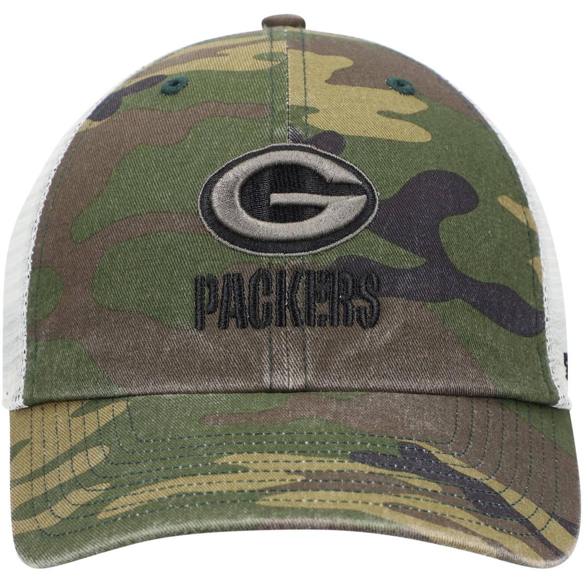 47 Men's Green Bay Packers Camo Cleanup Adjustable Hat