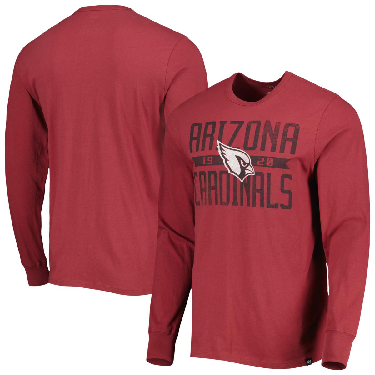 Men's '47 Cardinal Arizona Cardinals Brand Wide Out Franklin Long ...