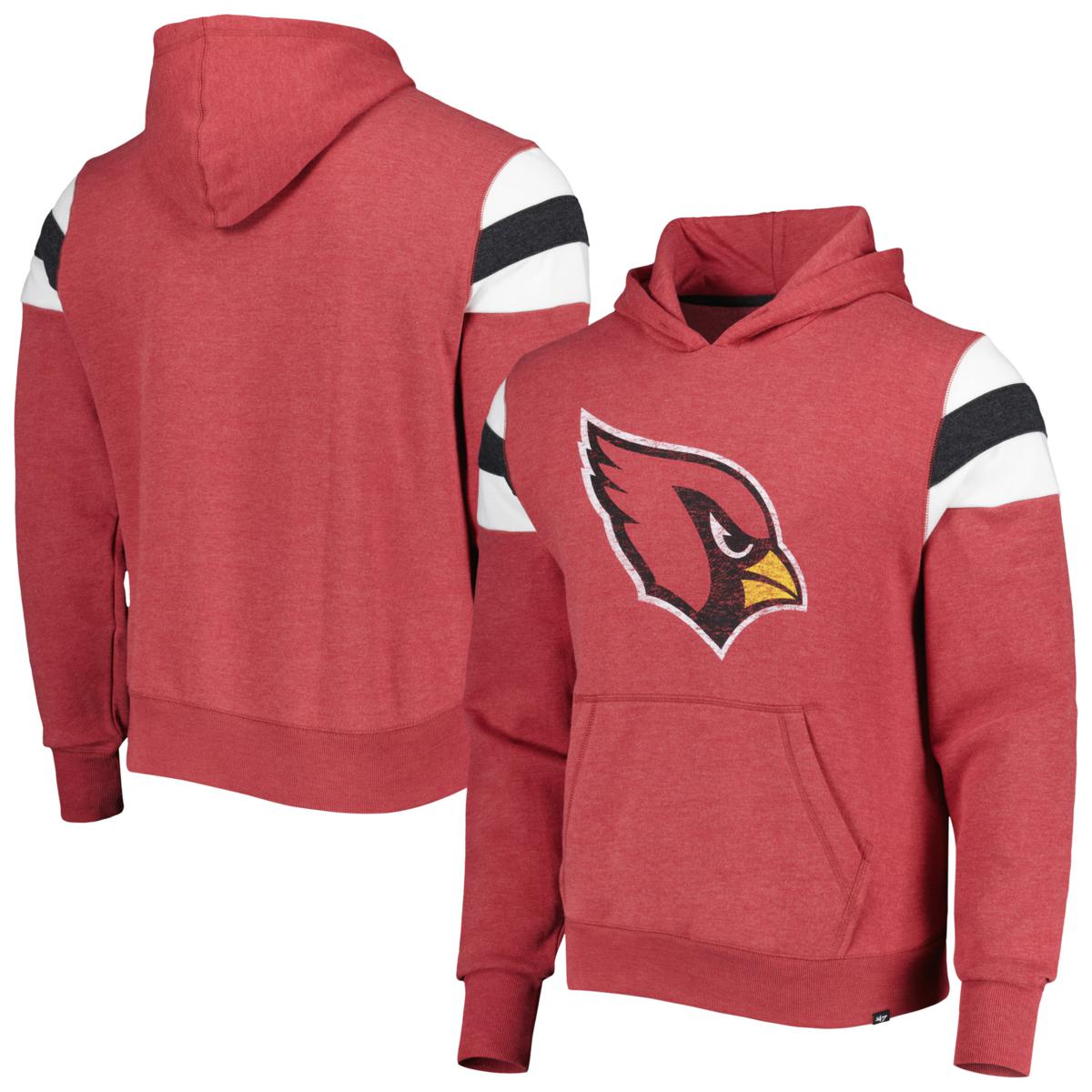 Men's '47 Cardinal Arizona Cardinals Premier Nico Pullover Hoodie ...