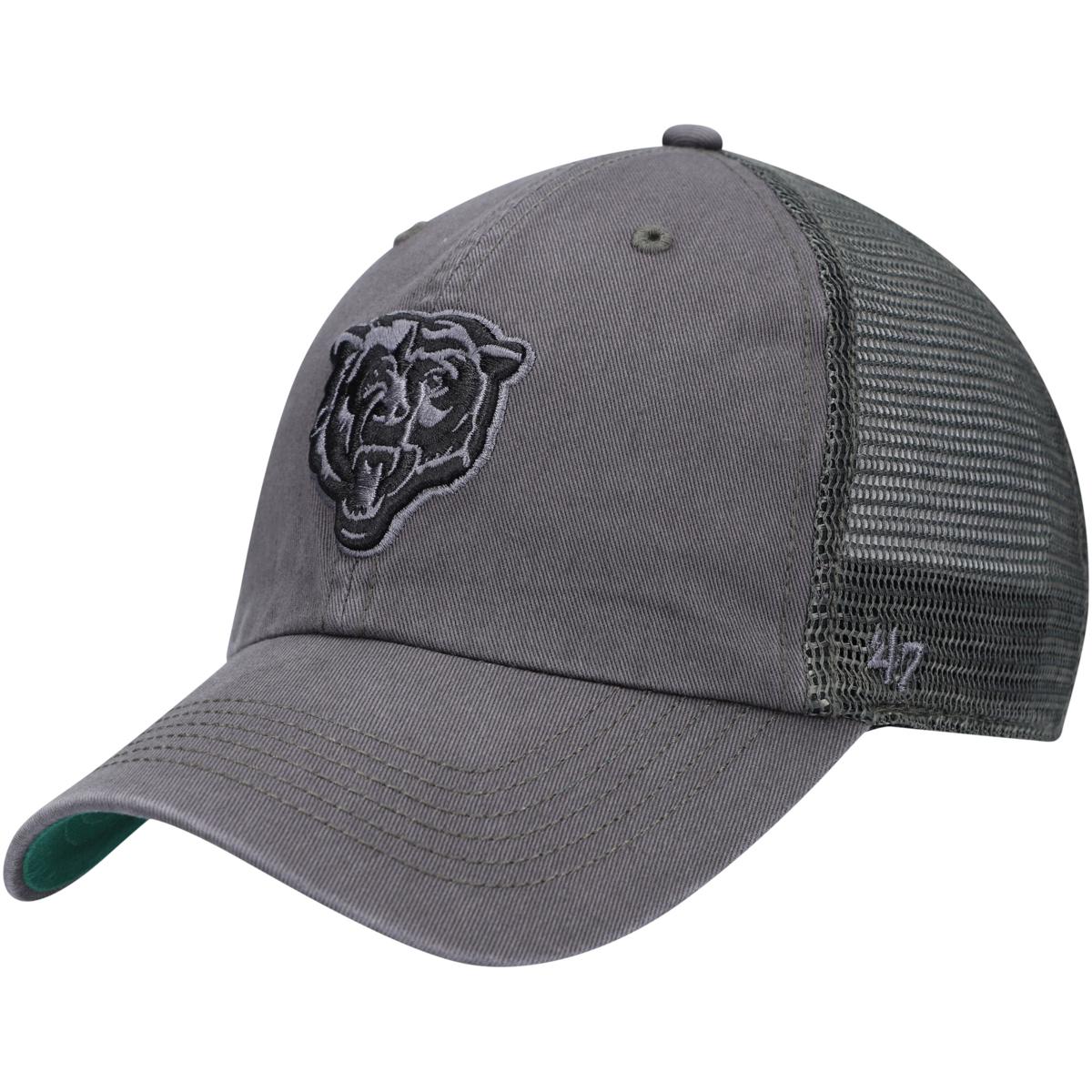 Men's '47 Charcoal Chicago Bears Trawler Clean Up Trucker Snapback