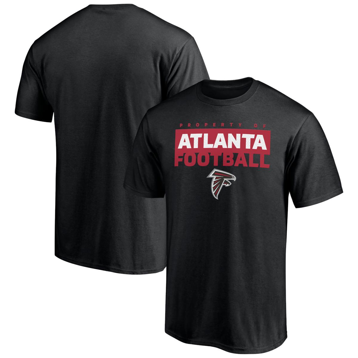 Men's Fanatics Black Atlanta Falcons Gain Ground T-Shirt HSN