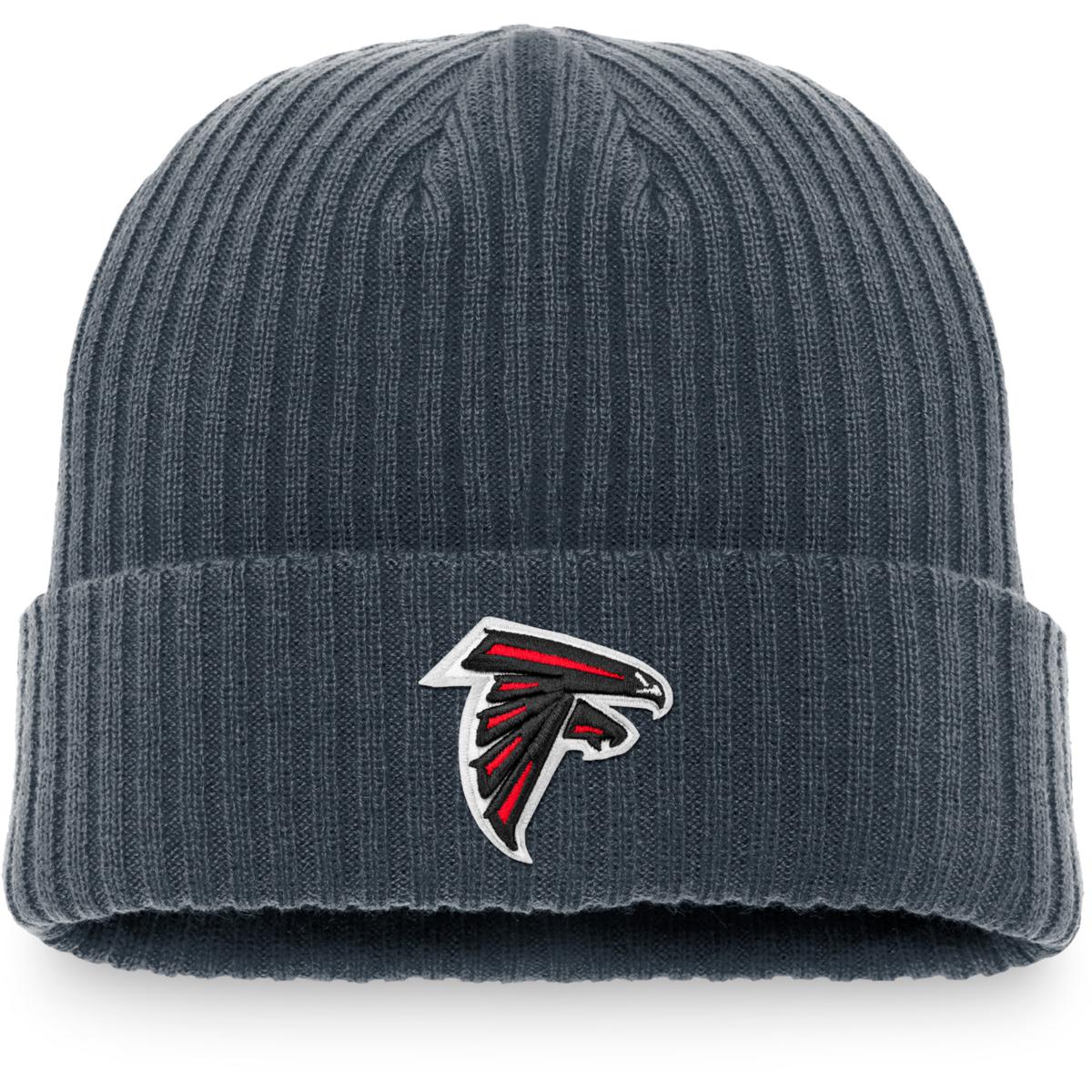 Youth New Era Black/White Atlanta Falcons Stated Cuffed Knit Hat