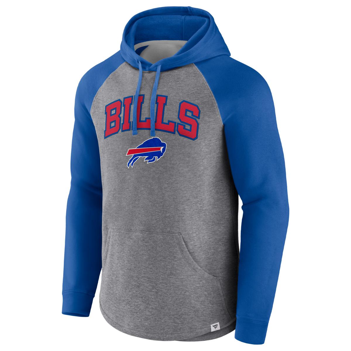 Men s Fanatics Branded Heathered Gray Royal Buffalo Bills By