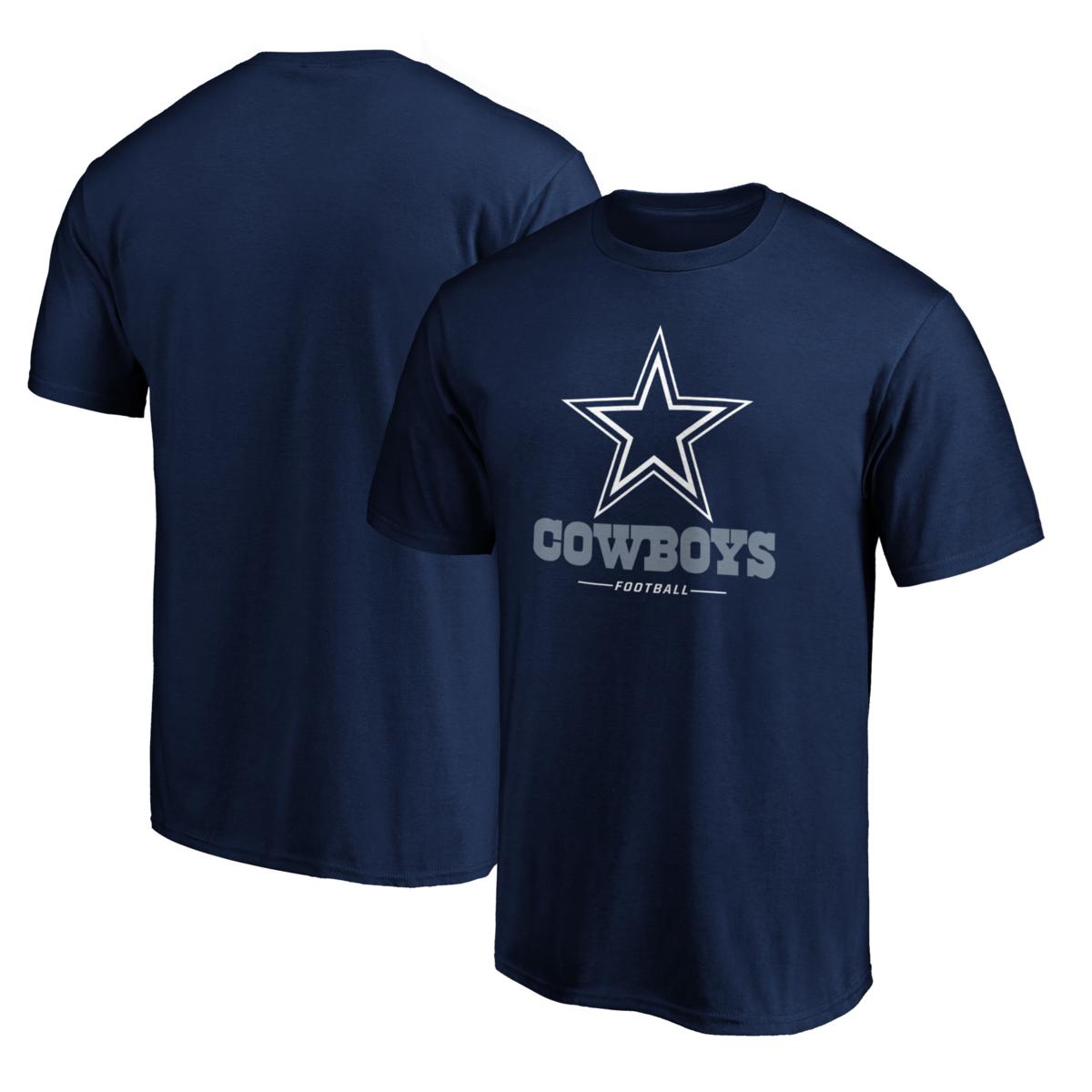 Men's Fanatics Branded Navy Dallas Cowboys Team Lockup T-Shirt ...