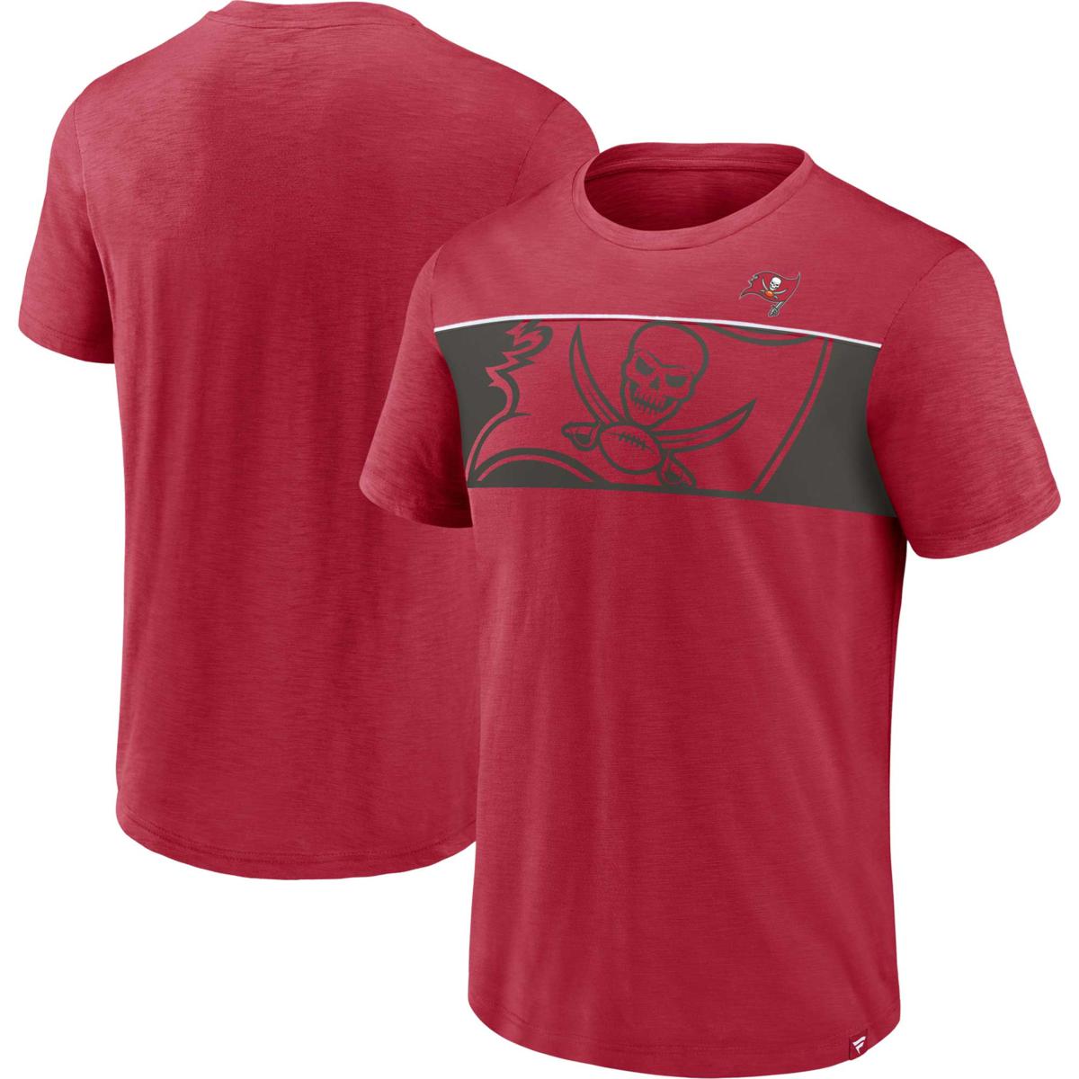 Men's Fanatics Branded Heathered Gray factory Tampa Bay Buccaneers T shirt size L